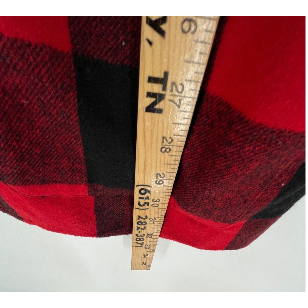 The Limited Women Blazer M/L Jacket Red Black Buffalo Plaid Wool Blend Preppy - Picture 4 of 9